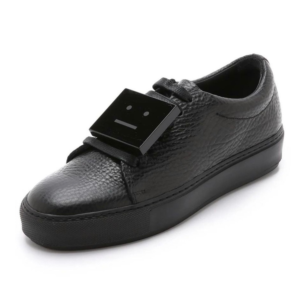 ACNE STUDIOS Adriana Grain Black Sneaker